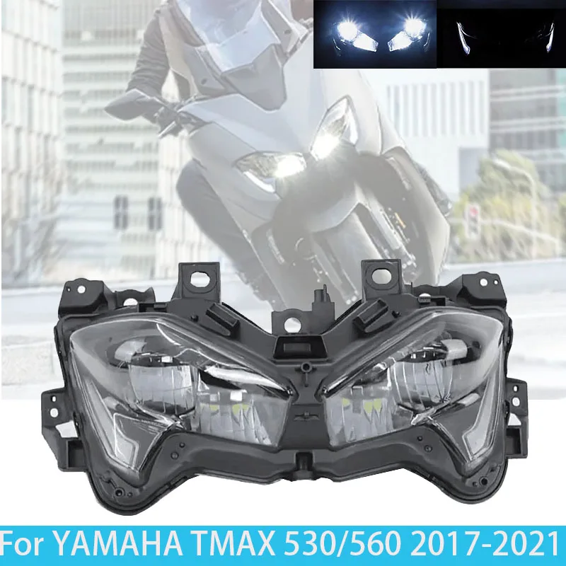 17-21 TMAX530 TMAX560 Headlight Headlamp LED Front Head Light Lamp For Yamaha T-MAX530 T-MAX560 TMAX 530/560 2017-2021