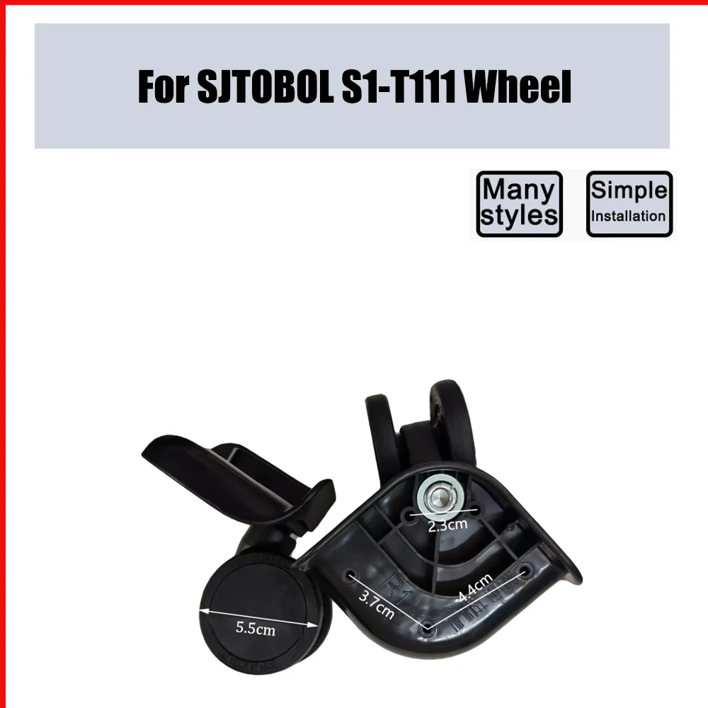 

For SJTOBOL S1-T111 Trolley Case Wheel Pulley Sliding Universal Luggage Wheel Silent Smooth Wear-resistant Accessories Wheels