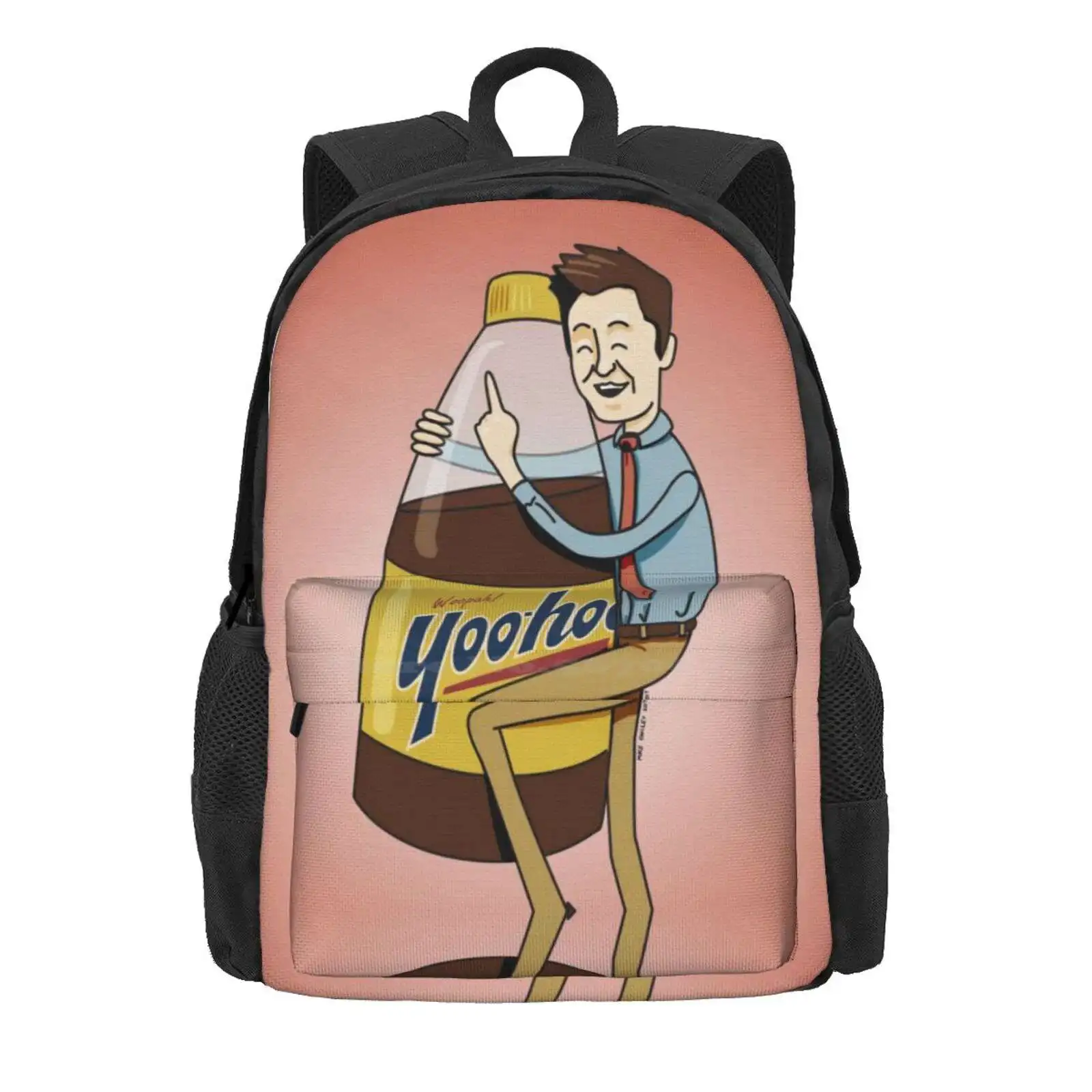 Yoohoo Lover Hot Sale Schoolbag Backpack Fashion Bags Yoohoo Soda Yahoo Chocolate Milk Bing Drink Whoopah Shake Red Suit Friend