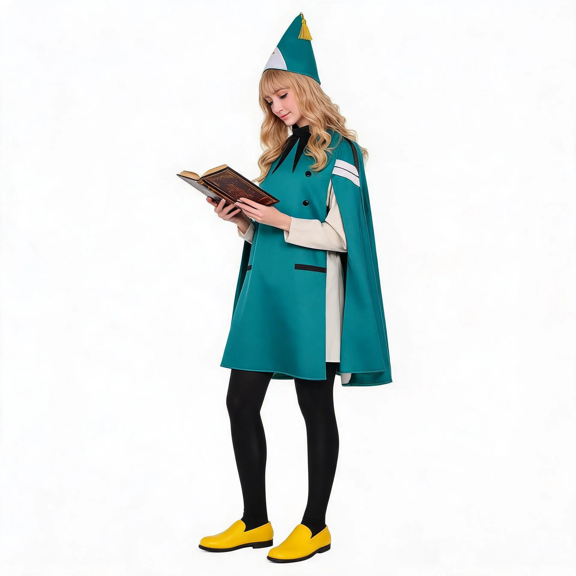 Anime Witch Hat Atelier Cosplay Costume Witch Coco Tetia Richeh Agott Dress Jacket Magic Hat Props Carnival Party Full Sets - view 2