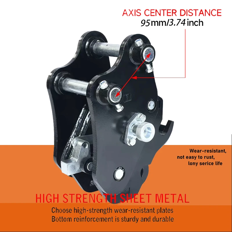 Accesorio para miniexcavadora, cambio rápido semiautomático, conector rápido auxiliar para excavadora pequeña, gancho de interruptor rápido para excavadora