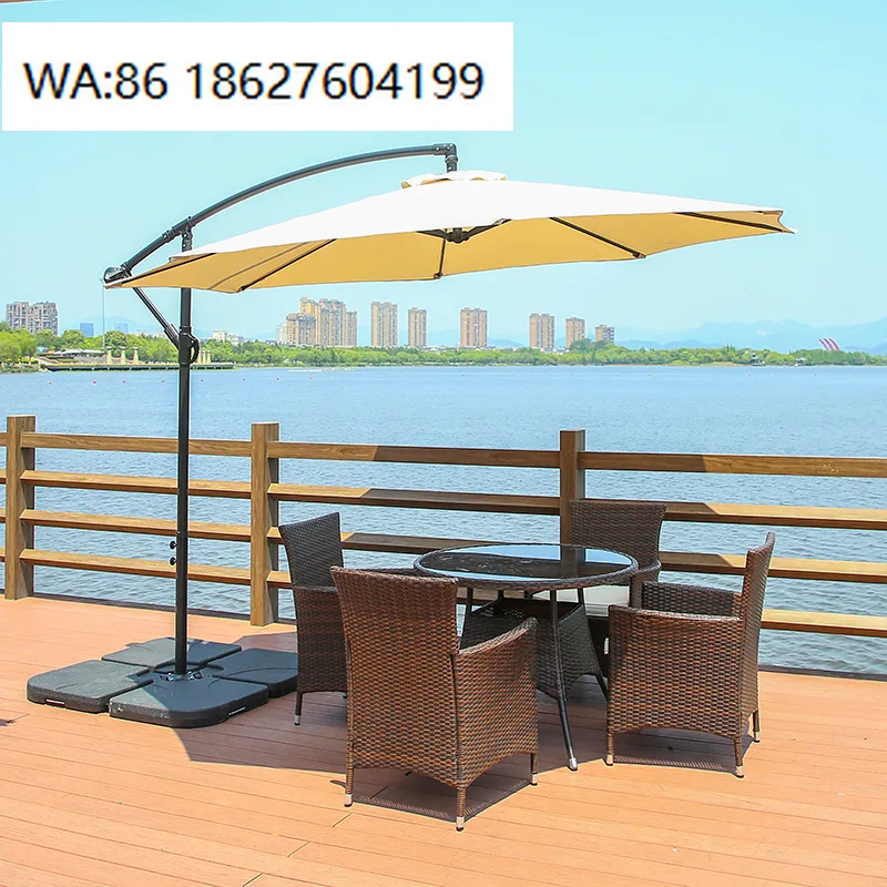 For Robotic Pool Cleaner Customized Outdoor Swimming Pool Patio Umbrella Table Umbrella with 8 Sturdy Ribs UV Protection Waterpr