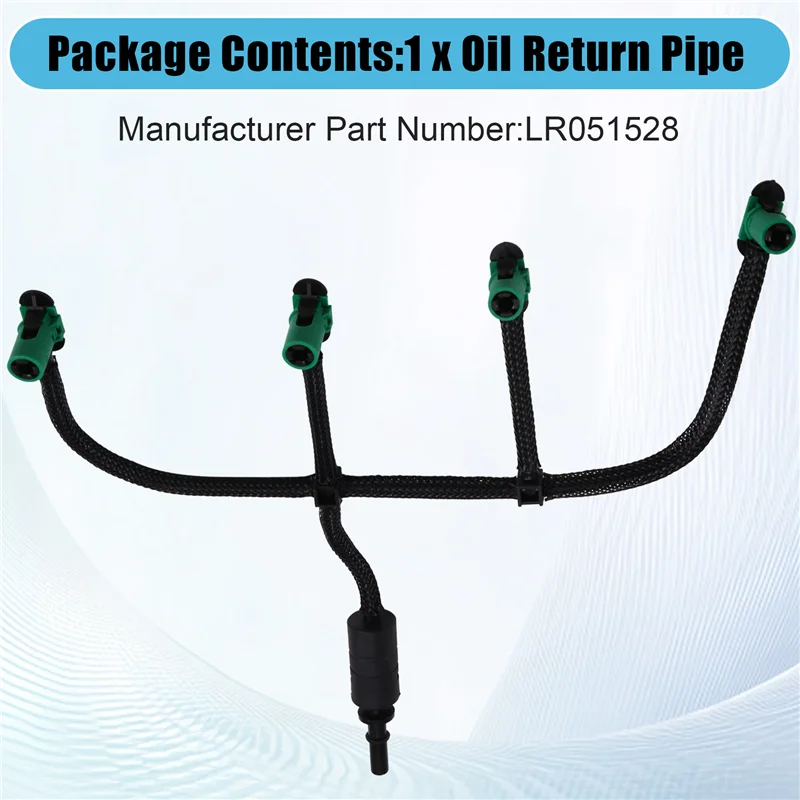 Premium Fuel Injector Leak Off Pipe Oil Return Pipe Hose for Land Rover Freelander 2 2.2 TD4 Plastic Head LR051528
