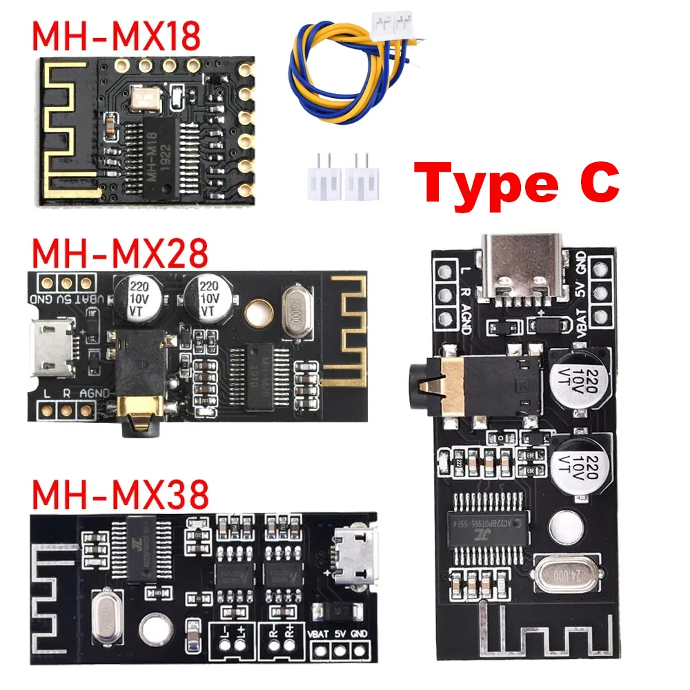 MH-MX8 MH-MX18 MH-MX28 MP3 Decoder Board Wireless Bluetooth 4.2/5.0 Audio Module Verlustfreie Stereo DIY Retrofit Lautsprecher