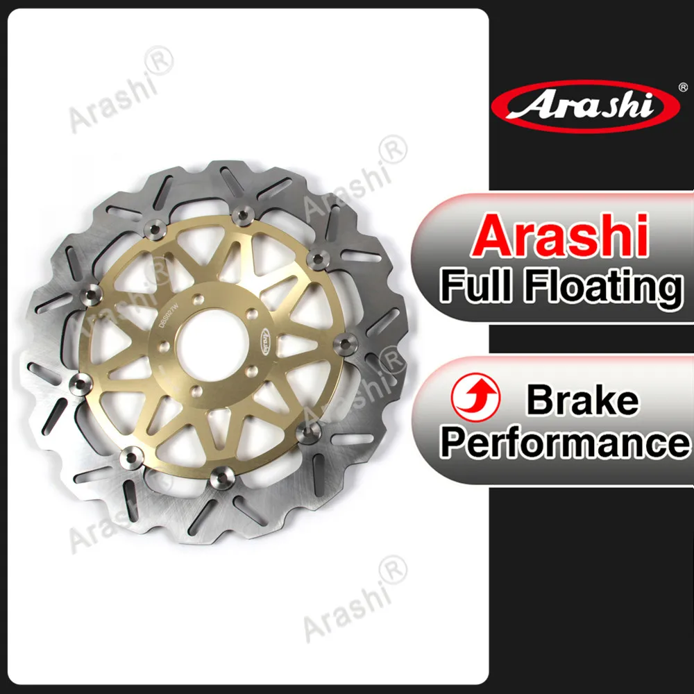 

Arashi 1PCS 320mm Motorcycle CNC Floating Front Brake Disk Disc Rotors For KAWASAKI ZZR1100 ZZR1200 NINJA ZX-12R ZX12R ZZR 1100