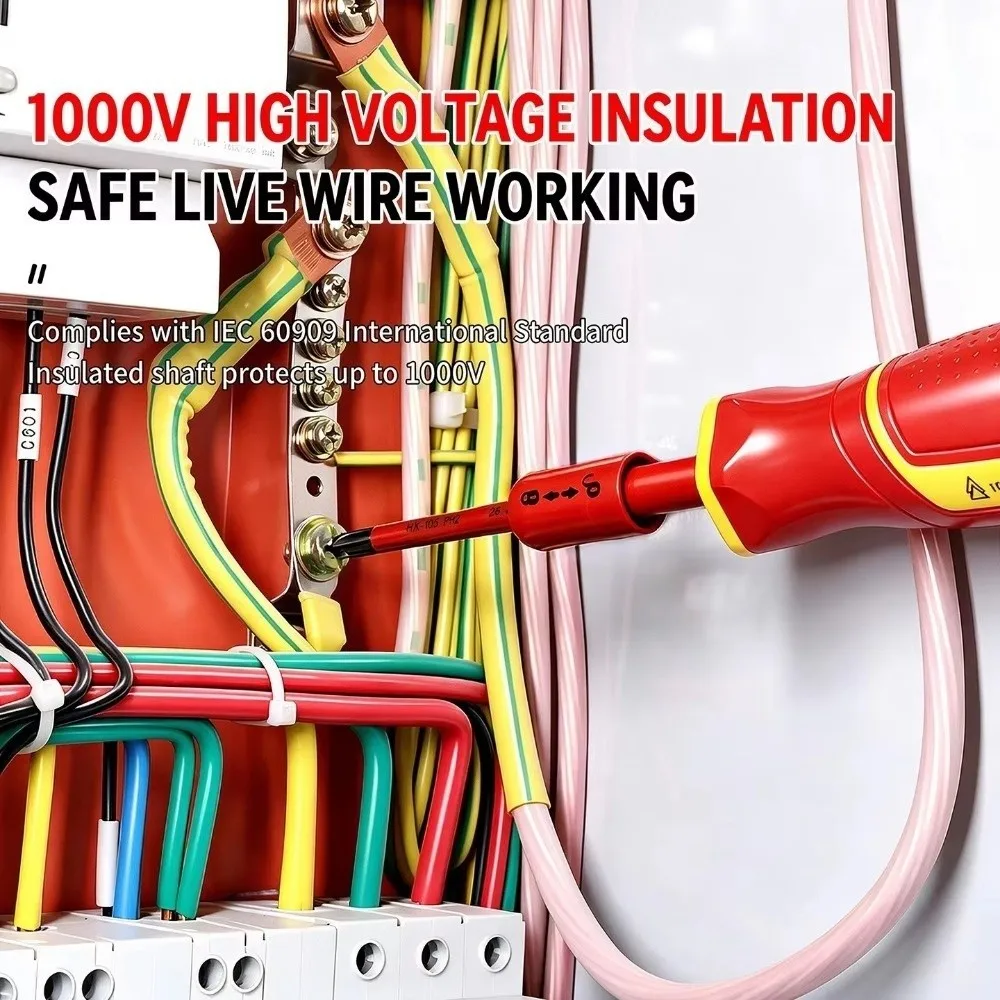 Magnetic Insulated Screwdriver Set Phillips Slotted Insulation Safety Phillips Slotted Screwdriver Set High-Voltage