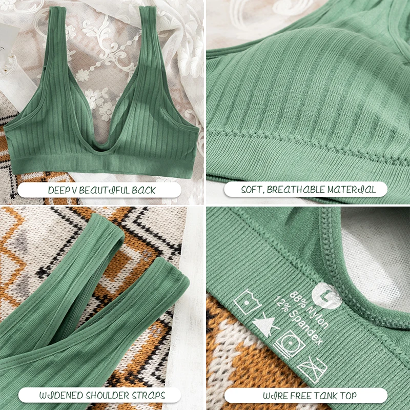 Women Plunge U Shape Bra Top Maternity Bra for Pregnancy Bra Feeding Bra Nursing Underwear Clothes for Pregnant Women