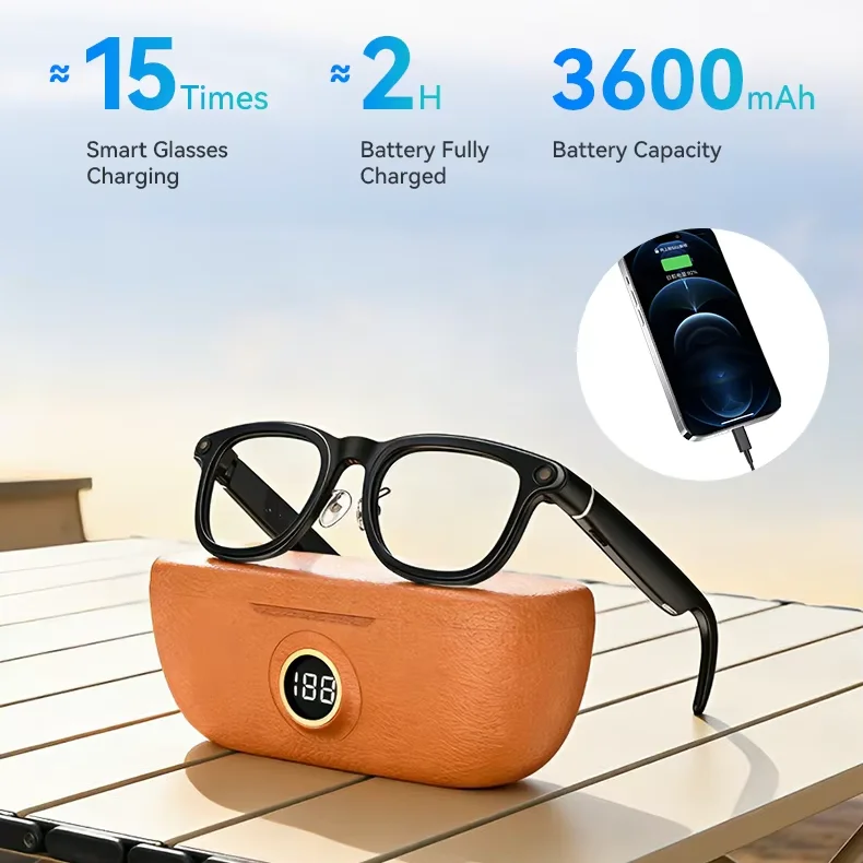 

Smart glasses 1080P camera Bluetooth audio ENC noise reduction, touch control, video recording