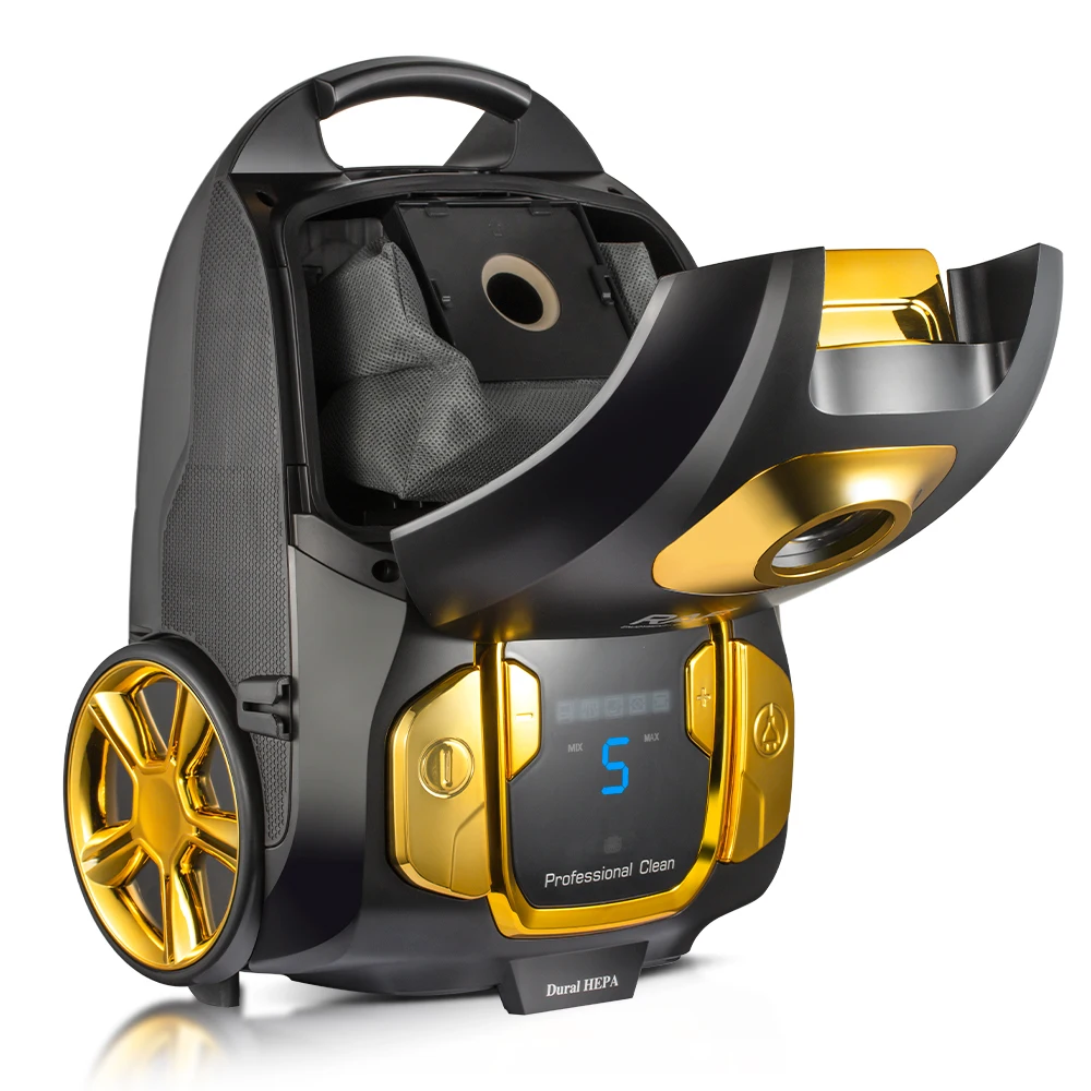 2800W 강력한 4L 대용량 세척 및 재사용 가능한 가방 진공 청소기