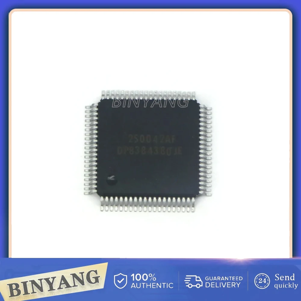 1PCS DP83843BVJE New In Stock  PQFP-80 Encapsulation