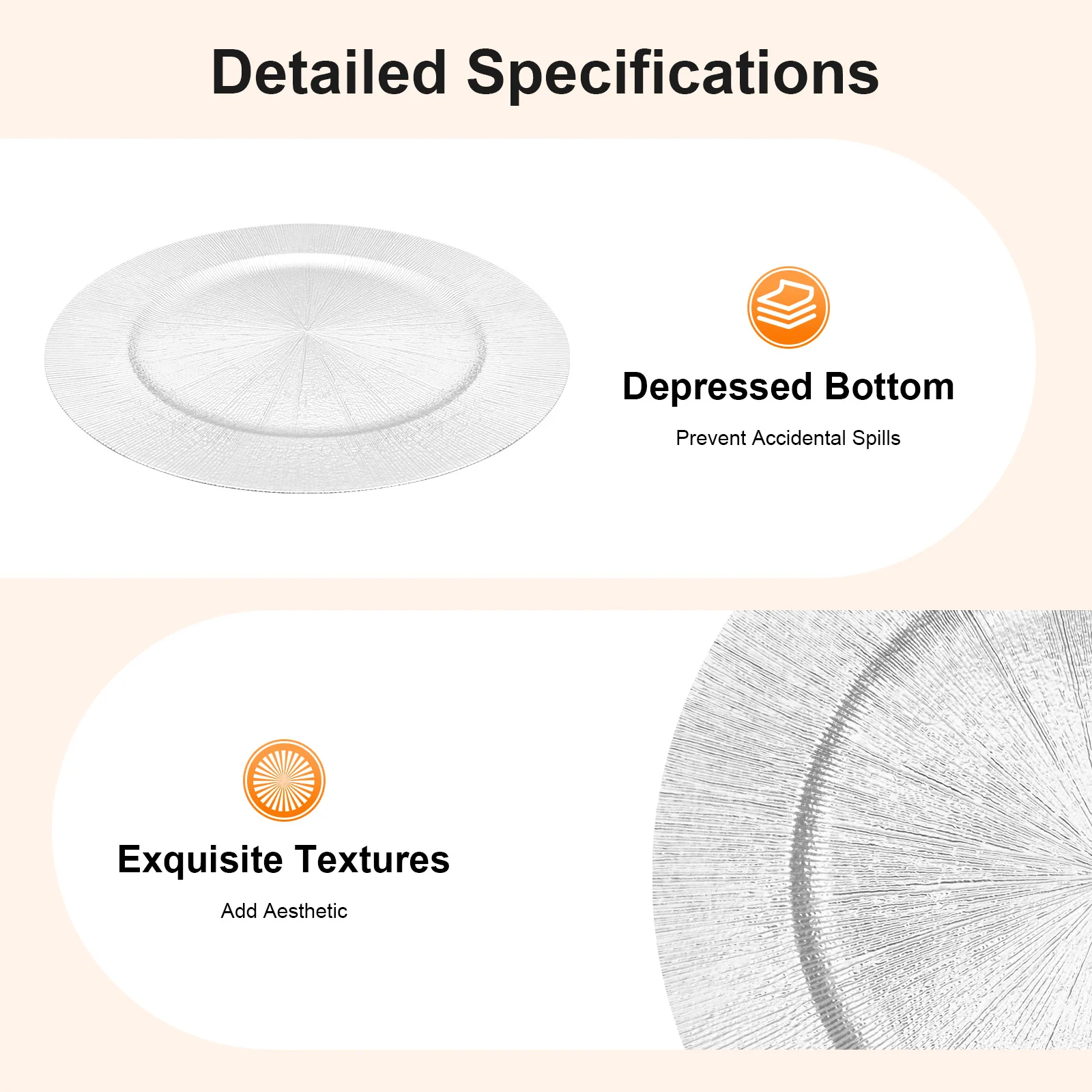 50 個シルバー充電器プレートバルク 13 インチラウンド充電器プレートプラスチックウェディングディナーエレガントな再利用可能なテーブルセッティング用