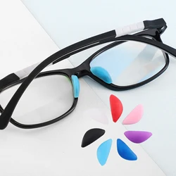 1 Pair Colored Silicone Soft Nose Pads For Sport Glasses Anti Slip Temple Comfortable For Plate Sunglasses Glasses Accessories