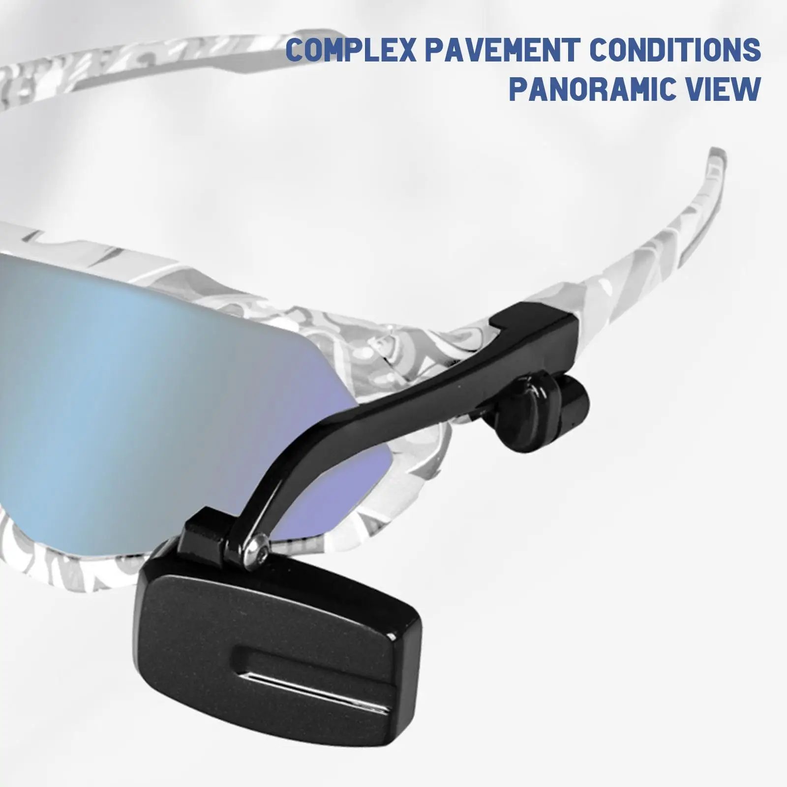 Bike Bicycle Cycling Riding Glasses Rear View Mirror 360 Rearview Adjustment Rear View Eyeglass Mount Helmet