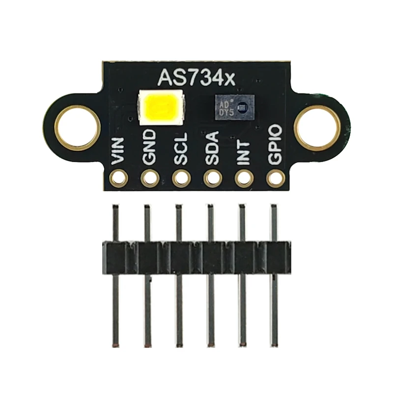 GY-AS7341 Visible Spectrum High Precision Recognition Sensor Module Color Temperature Illumination Color Measurement and Detecti