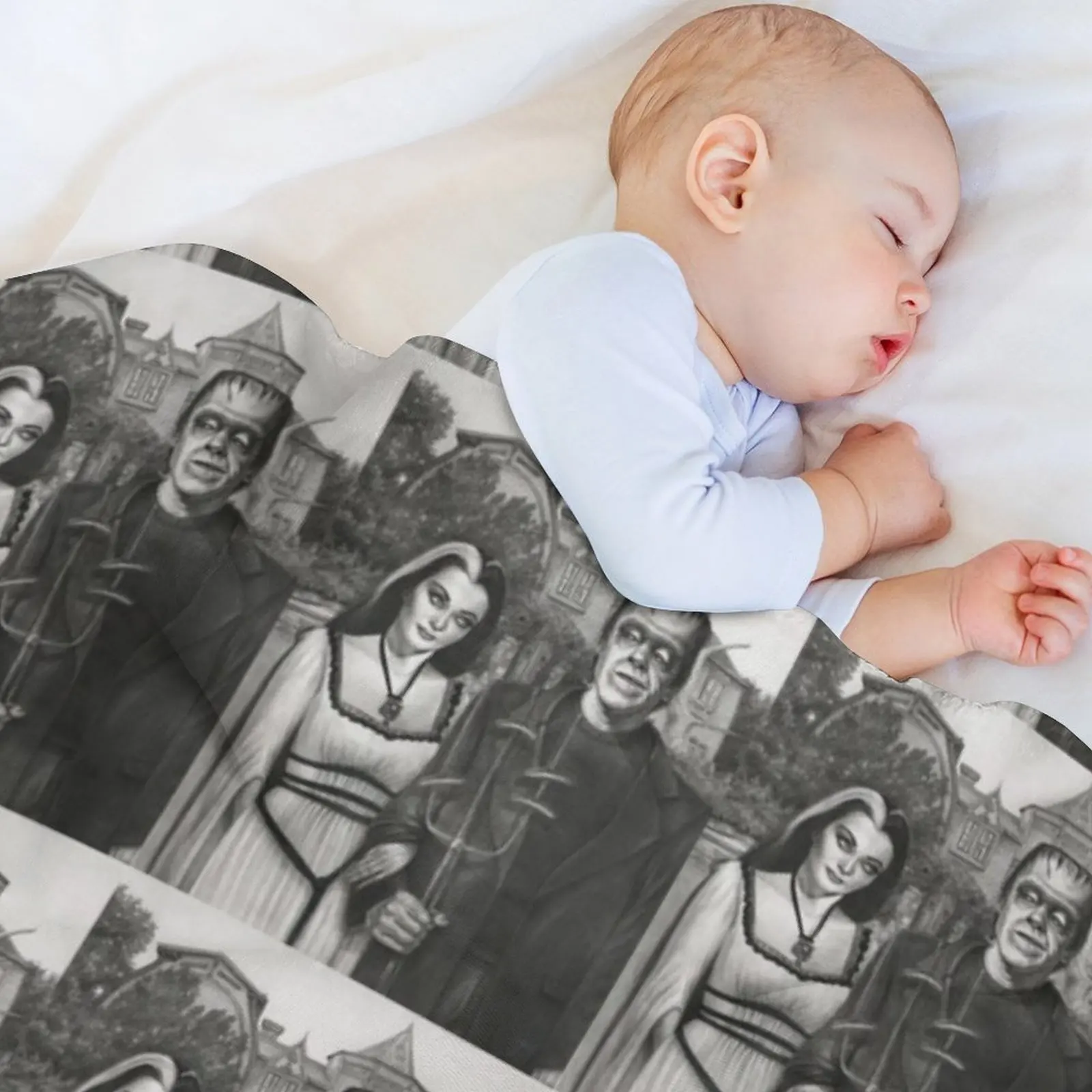 Meet the Munsters Throw Blanket Beach Decorative Beds Sofas Decorative Throw Bed Fashionable Thermals For Travel Blankets 3