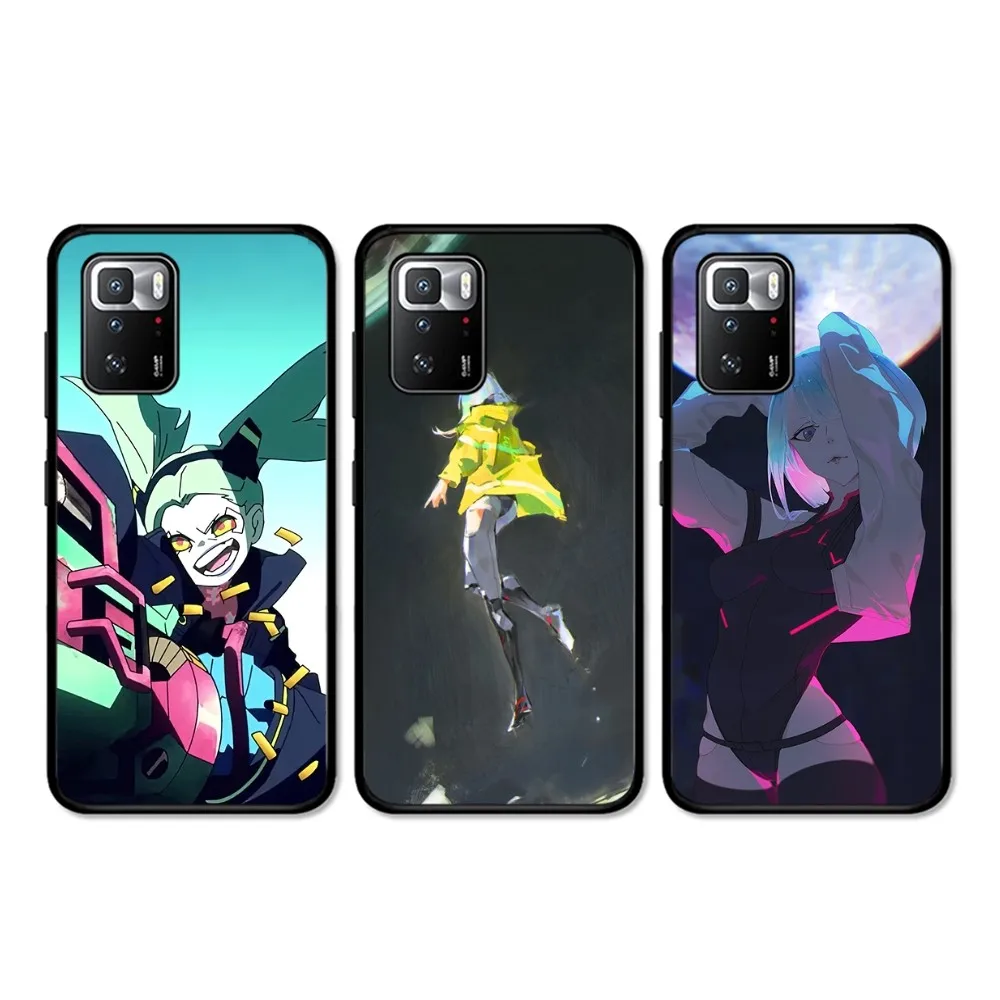 C-Cyberpunk-EEdgerunner Phone Case For Redmi 5 6 7 8 9 10 plus pro 6 7 8 9 A GO K20 K30 K40 pro plus F3 Fundas