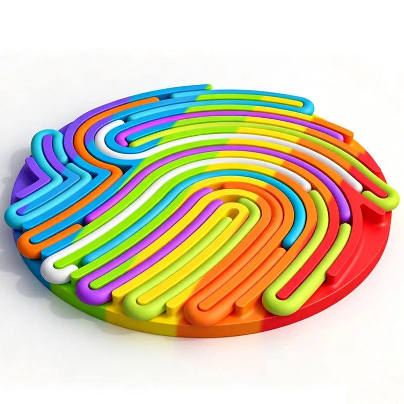 001 Sensory Activity Board Silicone Fidget Toy Calming Down Stress Relief Gifts Anxiety ADHD Autism for Kids Boys Girls