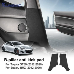 For Subaru BRZ/ Toyota GT86 2012 2013 2014 2015 2016 2017 2018 2019 2020 LHD RHD Car Suede B-pillar Protect Sticker Accessories