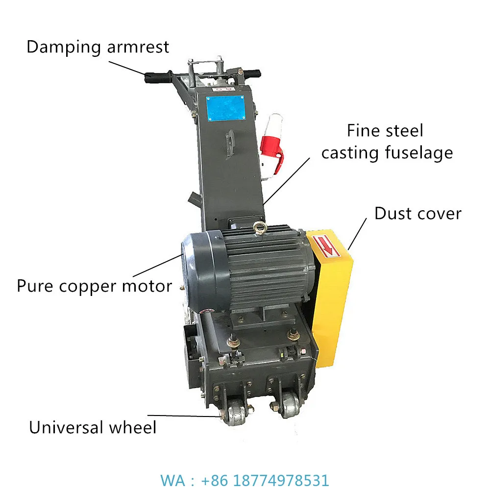 illing Machine Concrete Planer Scarifier MachineSmall Hand-push Milling Machine Small Concrete Pavement M
