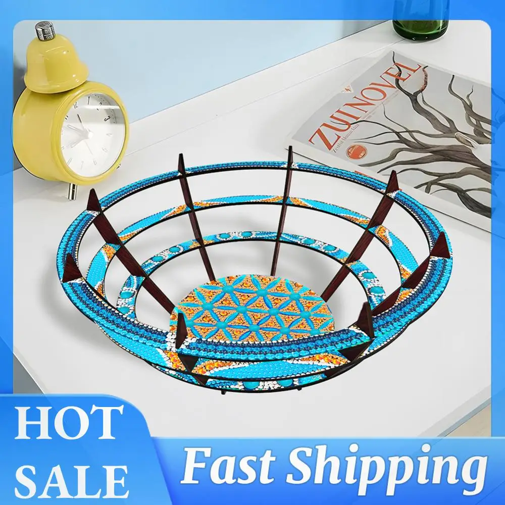 

Набор для алмазной мозаики: деревянный поднос для закусок, сервировочное блюдо, тарелка для еды для вечеринок, фестивалей, семейных встреч