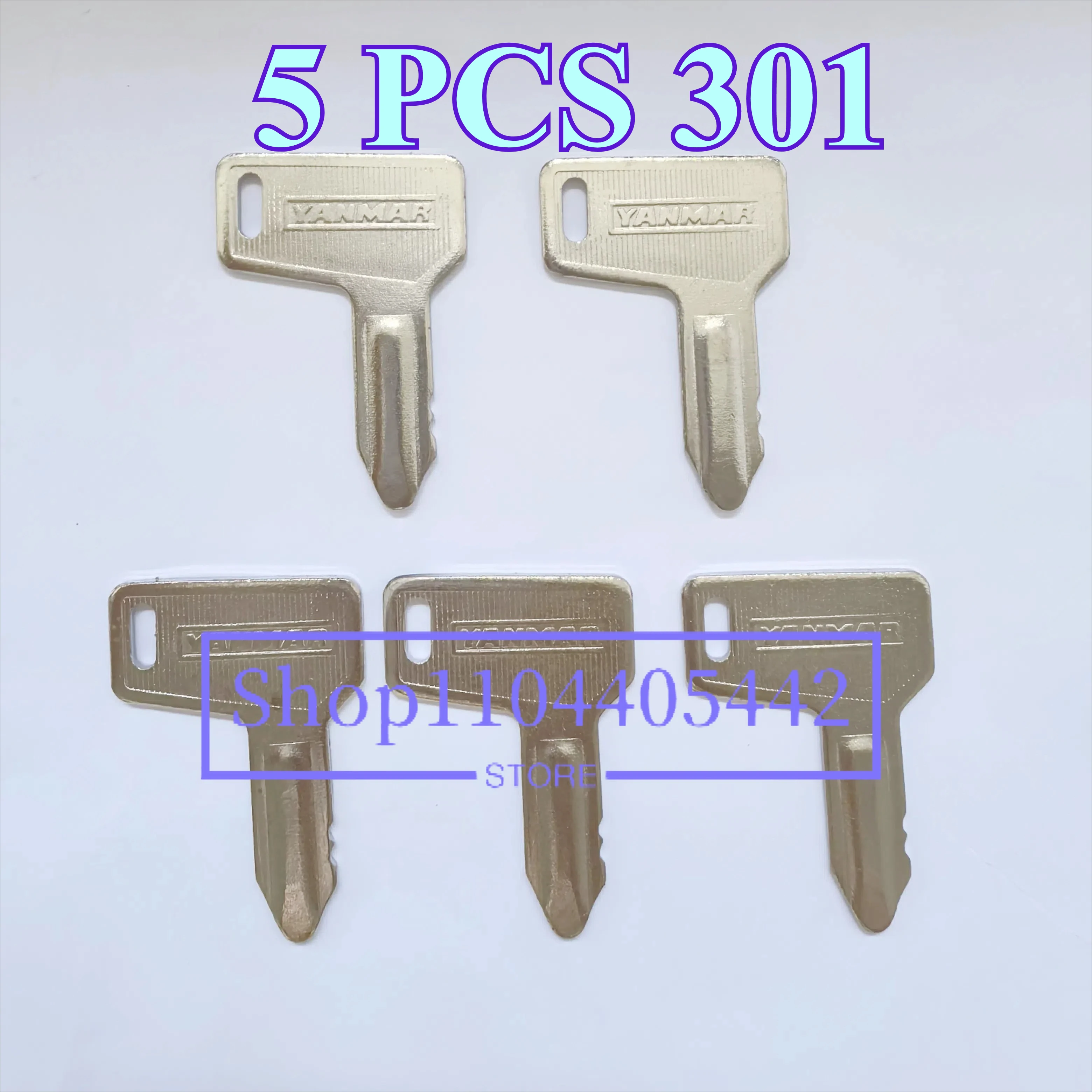 

5 шт. 301 ключ зажигания 933110-00301 для Yanmar Takeuchi переключатель зажигания тяжелого оборудования