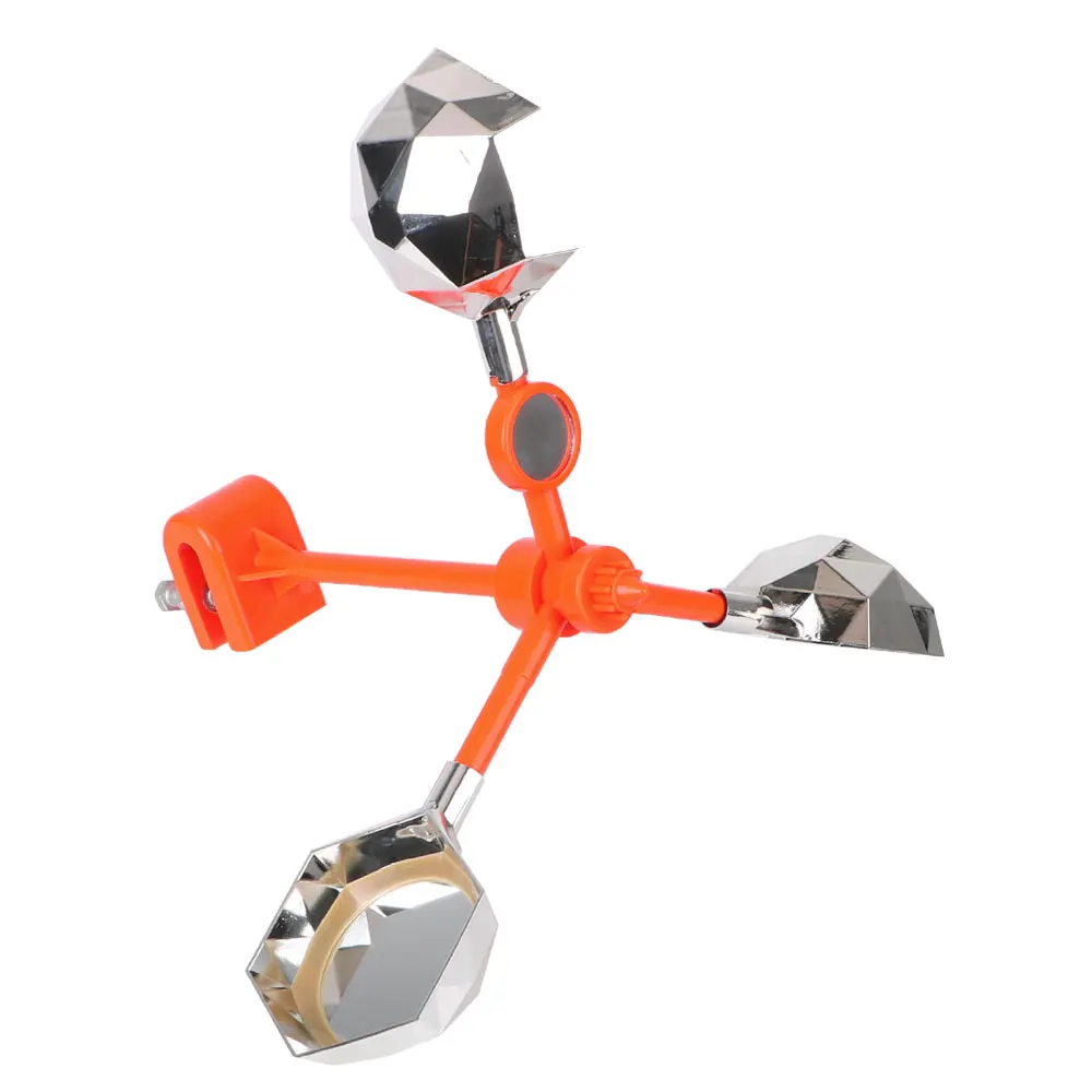 Solar Reflective Bird Repeller Wind Power Birds Repeller 360° Driving Device for Outdoor Garden Voice Bird Repellent