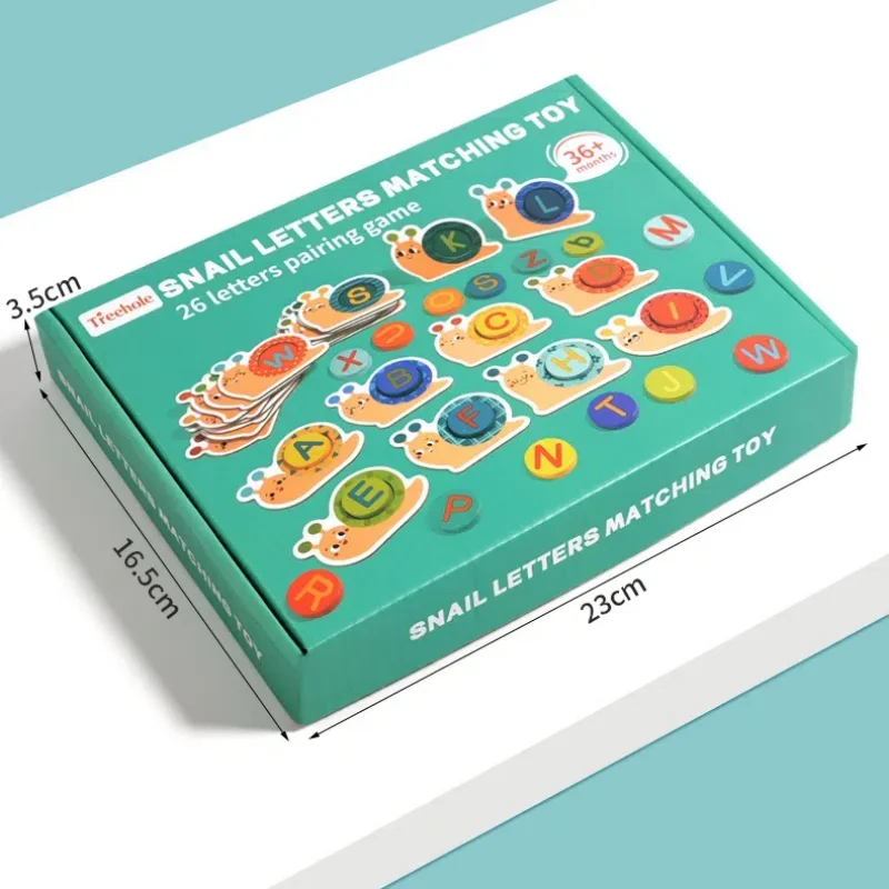 몬테소리 달팽이 색깔 분류 장난감 알파벳 매칭 유아 교육 장난감 유치원 학습 활동 장난감