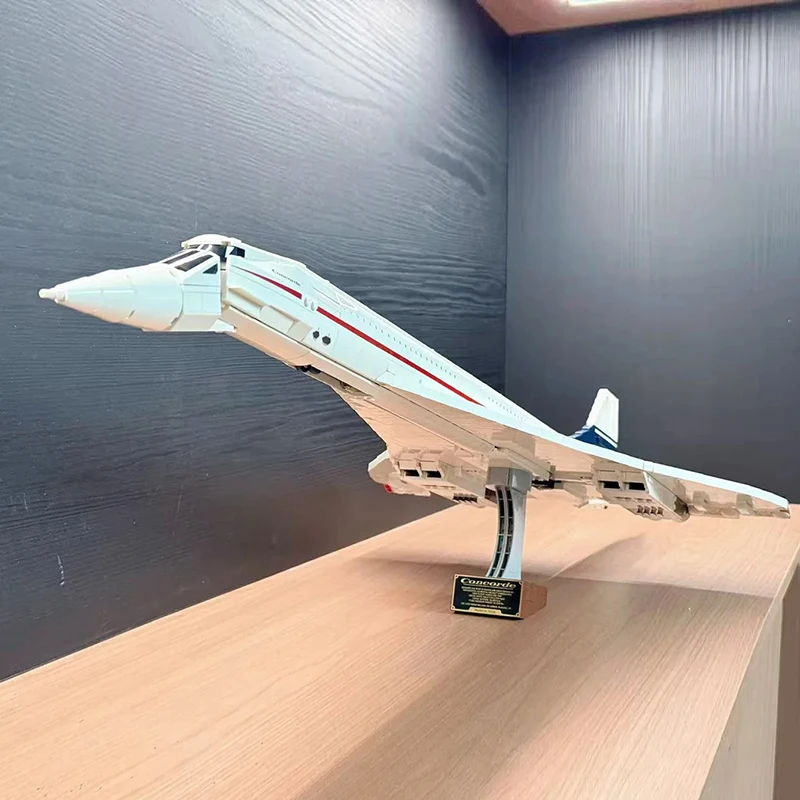 2083pcs Supersonic Jet Airplane, Iconic Delta Wing Aircraft Model DIY Toy Gift for Kids Boys Home decor ornaments view 5
