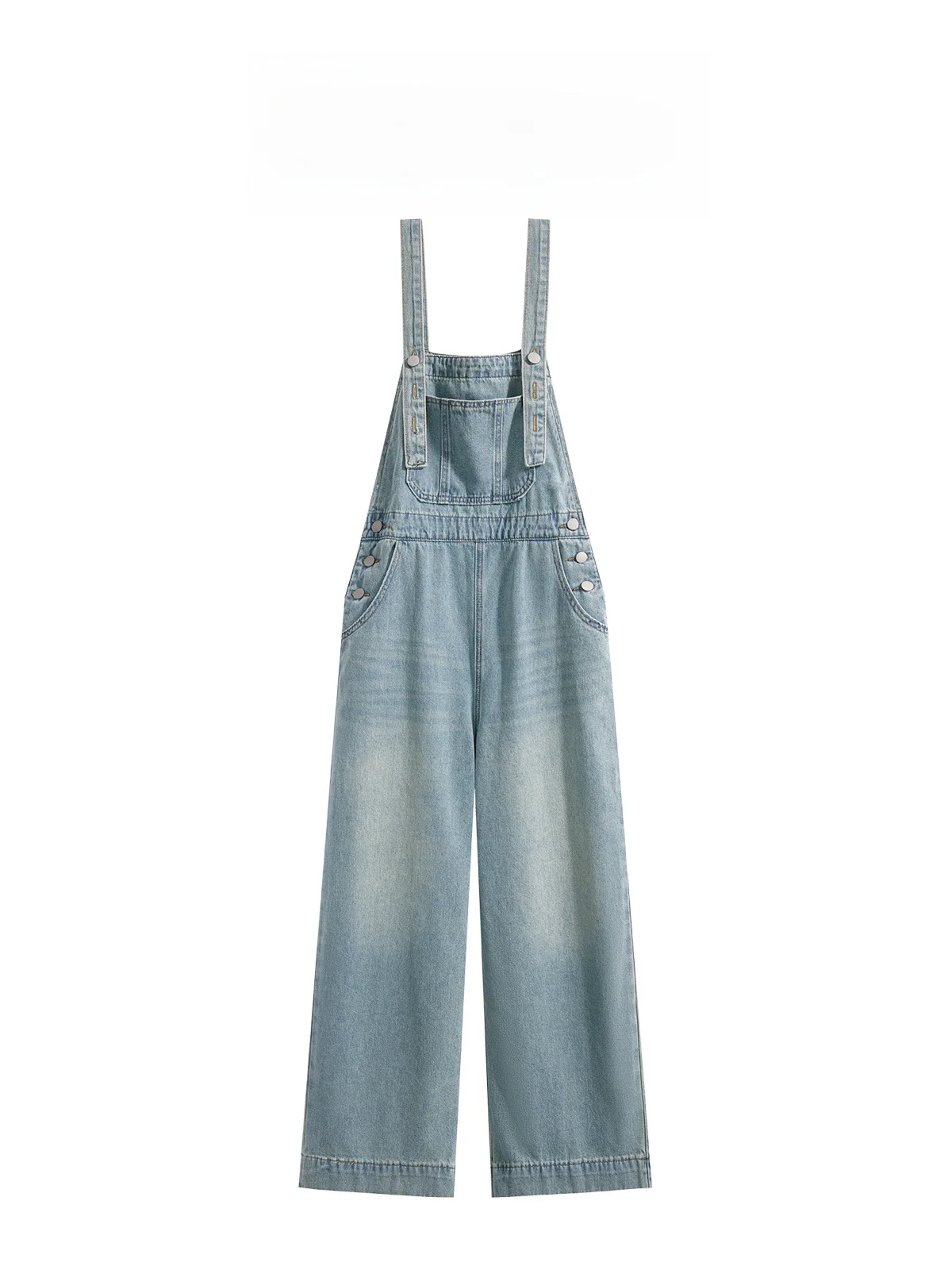 

Vintage Style One-Piece Pants Age-Defying Casual Wide Leg Jeans High Waist Trousers Fashionable Loose Fit for Young Women