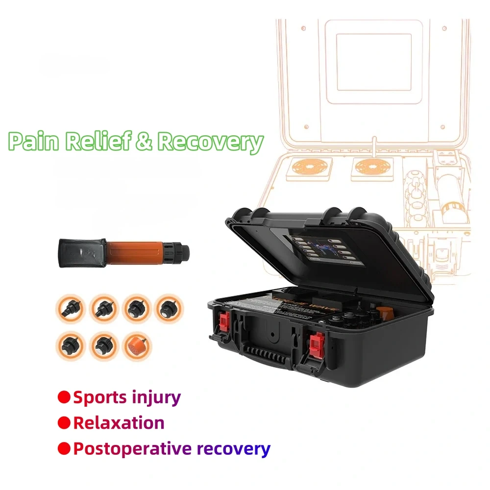 Shock wave veterinary treat equine shockwave therapy device Veterinary use shockwave for horse with 7 transmitters