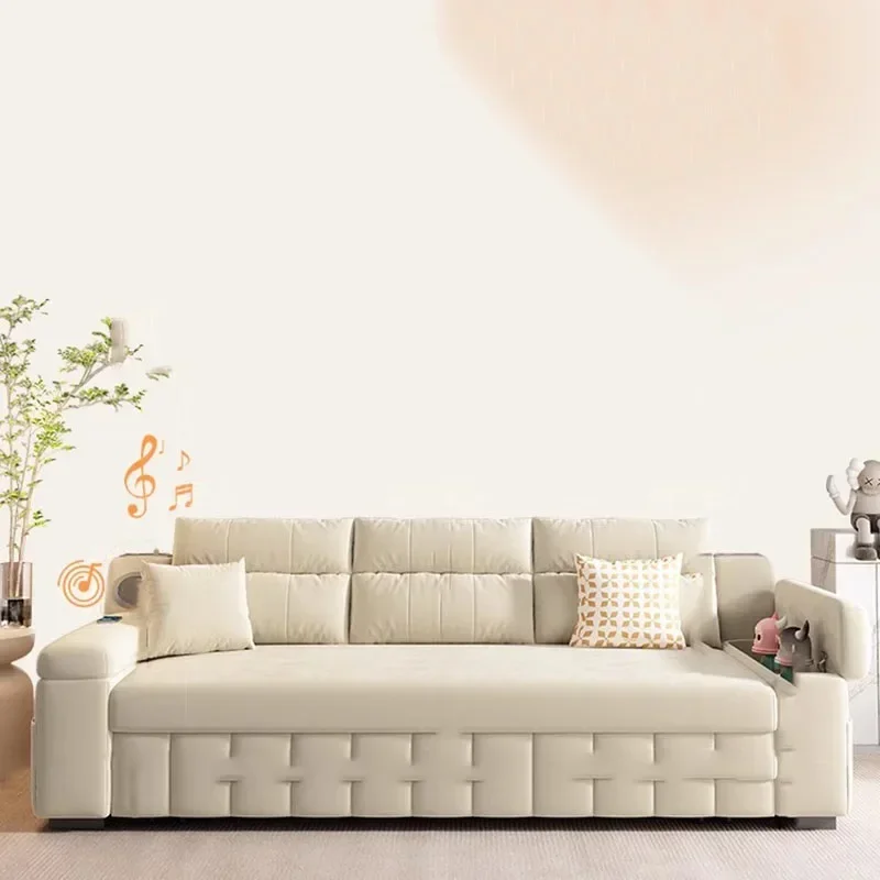 Large Baby Modern Sofas Cozy Relaxing White Recliner Armchair Sofas Floor Daybed Divani  Furniture Living Room image 5