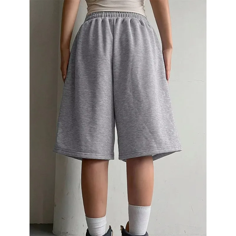 Nuovi pantaloncini da donna Four Seasons Cotton Season Streetwear Moda Casual Pantaloncini larghi con lacci Pantaloni larghi versatili