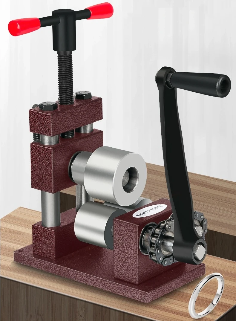 

CX-75 Ring Bracelet Rounding Machine, Small Hand Shake Manual Bending Machine, Gold Silver Copper Jewelry Machining Tool