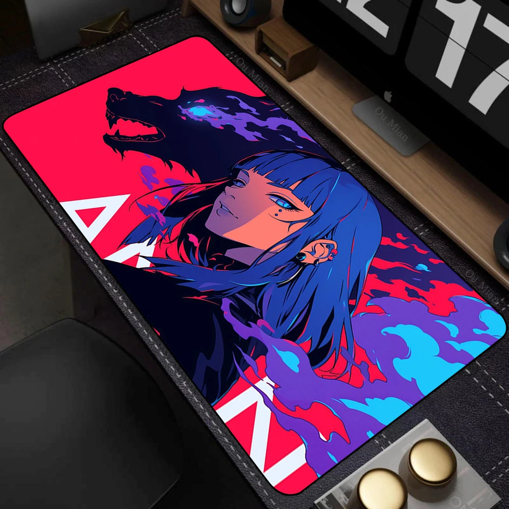 Pink Anime Girl Mouse Pad Large PC Kawaii Gamer Cabinet Keyboard Rug Pc Computer Accessory Mousepad Laptop Gaming Desk Mat Best