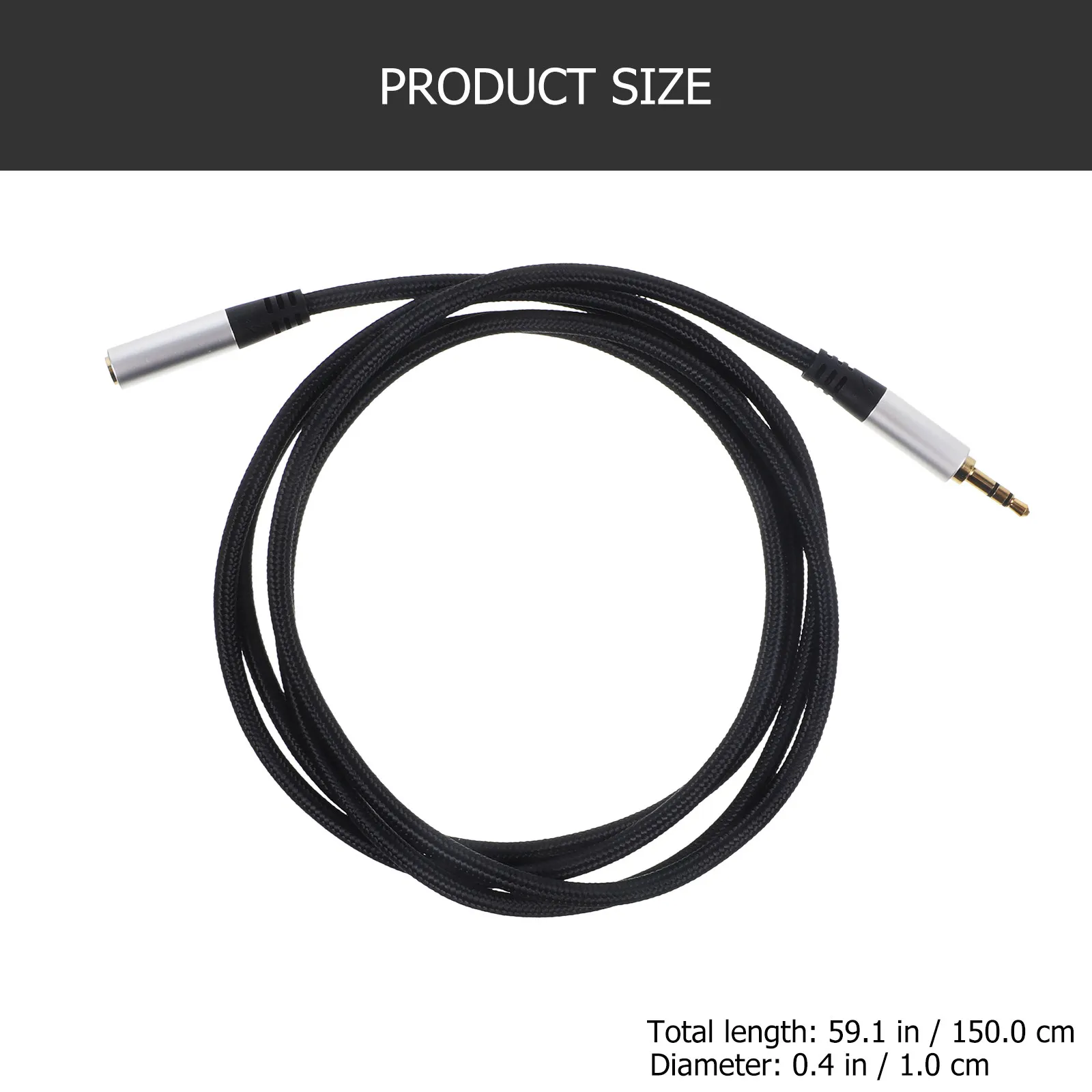 1.5 Meter Audio Extension Cable Oxygen-Free Copper Headphone Extension Cord Aux Extender for Car Mobile Computer Clear Stable