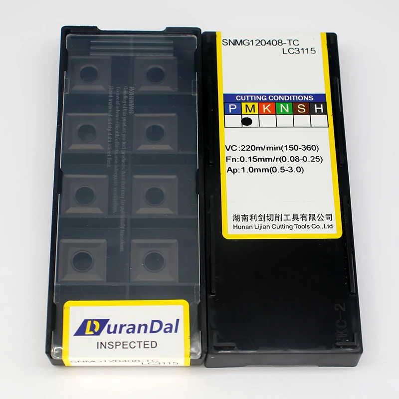 Imagem -05 - Snmg 120408 Ferramentas de Inserções de Carboneto para Acessórios de Ferramentas de Usinagem de Ferro Fundido de Torno de Metal 10 Unidades