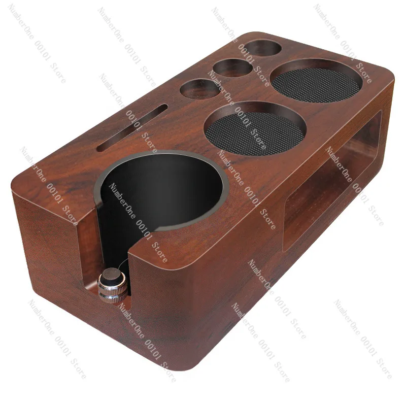 

Coffee press base, multi-functional walnut press base, coffee stuffer, coffee utensils storage base