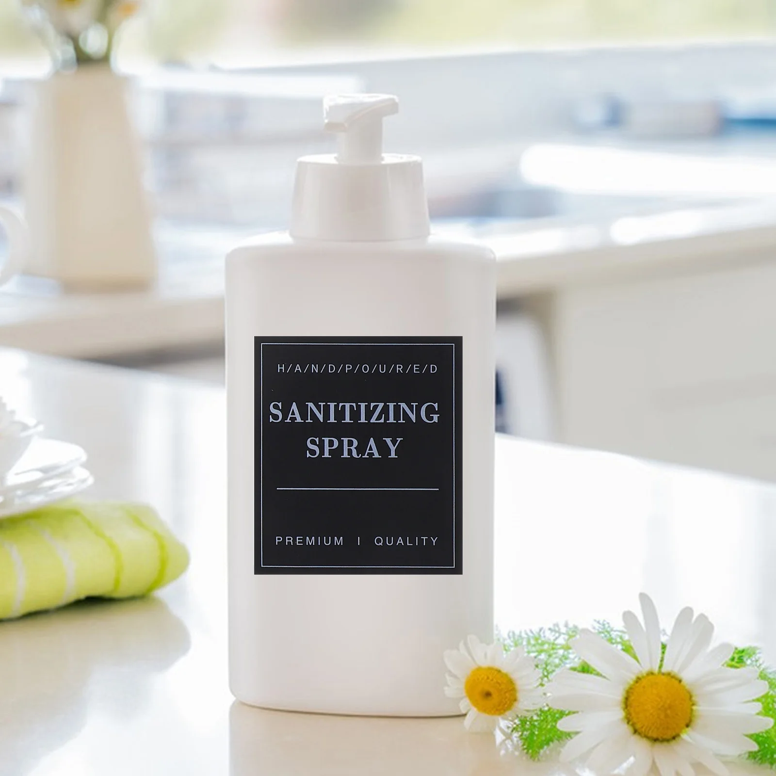 

36Pcs Waterproof PVC Bathroom Labels Adhesive Stickers for Soap Dispensers Shampoo Bottles Hand Soap Toiletries