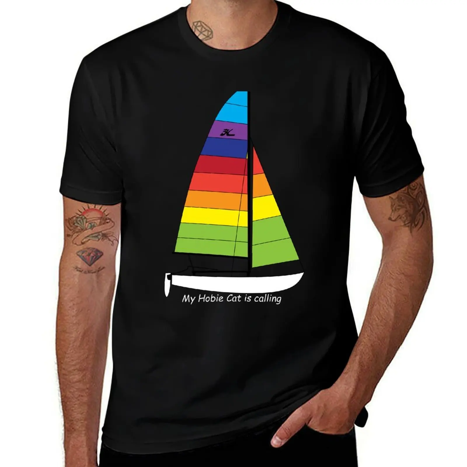 

Hobie 16 Sailboat - My Hobie Cat is Calling and I Must Go T-Shirt Funny t-shirts Blouse anime stuff mens designer t shirt