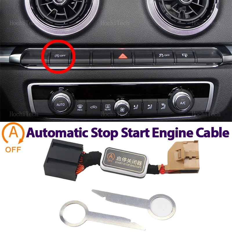 Automatic Stop Start Engine System Device Button Control Sensor Plug Stop Cancel Memory Mode Cable For Audi A3 S3 RS3 8V 2013-20