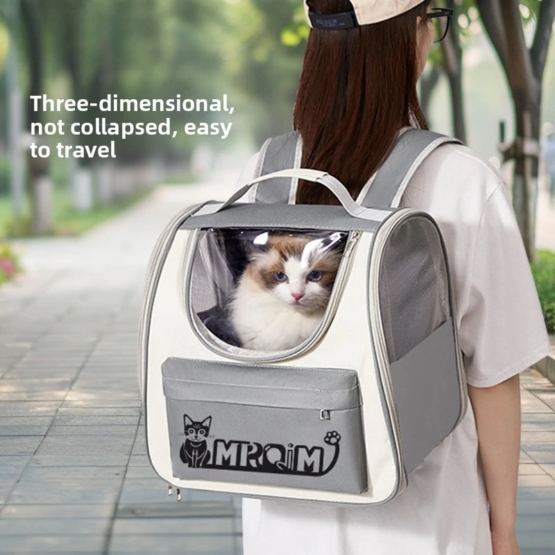

Go out Portable cat backpack Large capacity pet space capsule Case Double shoulder cat bag Travel