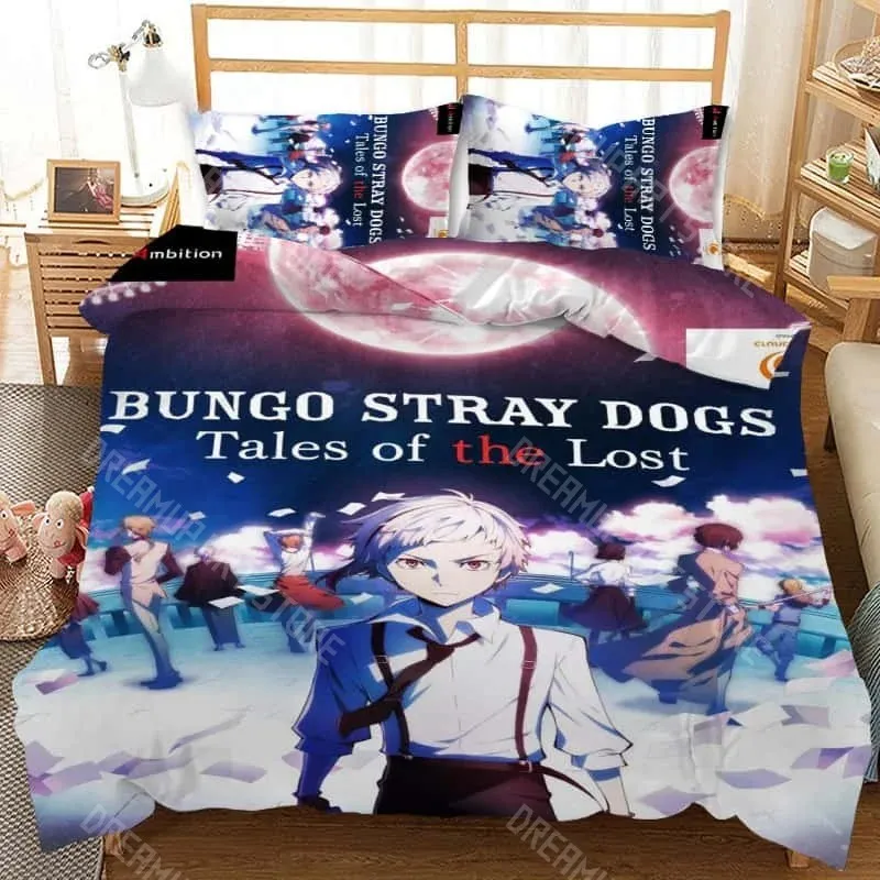 3D Printed Bungo Stray Dogs Tales of the Lost Bedding Set for Boys Girls Duvet Cover Twin Queen King Full Single Double Sizes