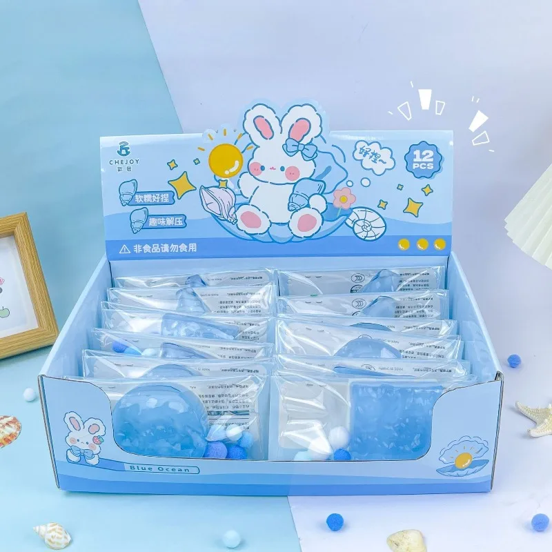 شفافة المحيط موس ضغط لعبة اسفنجي مربع ألعاب متململة سوبر لينة دائرة ضد الإجهاد قرصة الضغط لعبة حسية #6