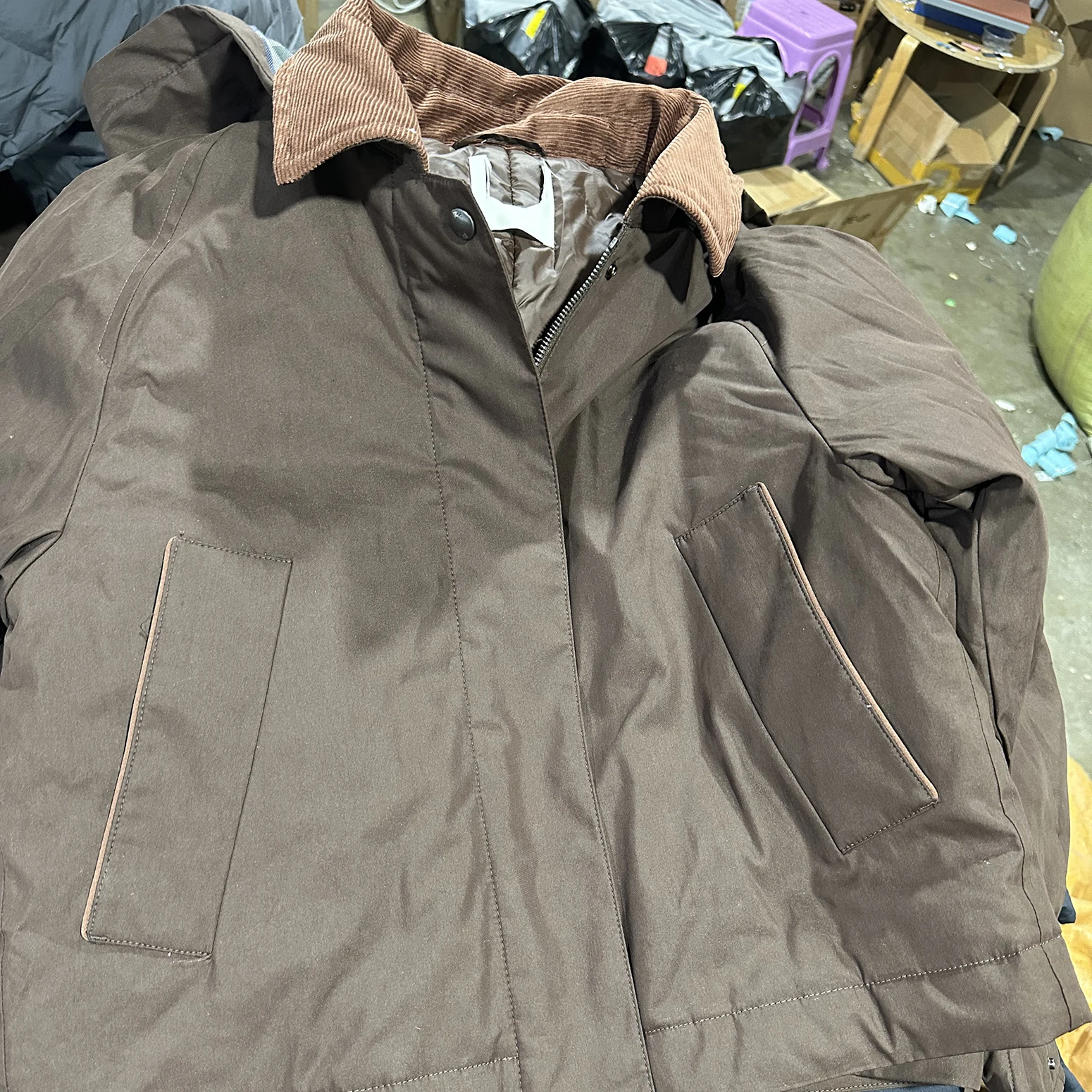 air-cotton-ort-jaet-vetements-d'exterieur-faion-pour-femme-tissu-en-melange-de-coton-ajuste-avec-fermeture-a-glissiere-en-nylon-manteau-d'hiver