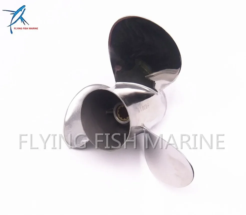 Outboard Engine Stainless Steel Propeller 9 7/8x13-F for Yamaha 20HP 25HP 30HP Boat Motor 9 7/8 x 13 -F 664-45949-02-00