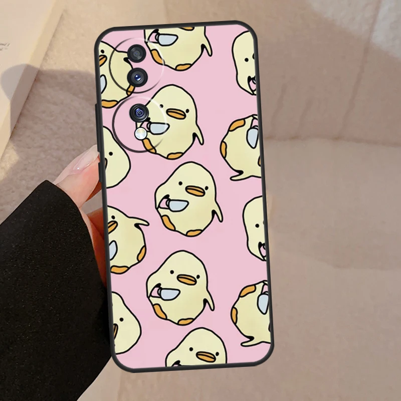 Cartoon Duck Knife Case For Honor Magic 5 Pro 50 70 90 Lite Honor 8X 9X X9b X9a X8a X7a X6a X6 X7 X8 X9 Cover