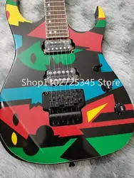 6-string electric guitar, rosewood fingerboard, black accessory, vibrato system, seller to bear shipping costs