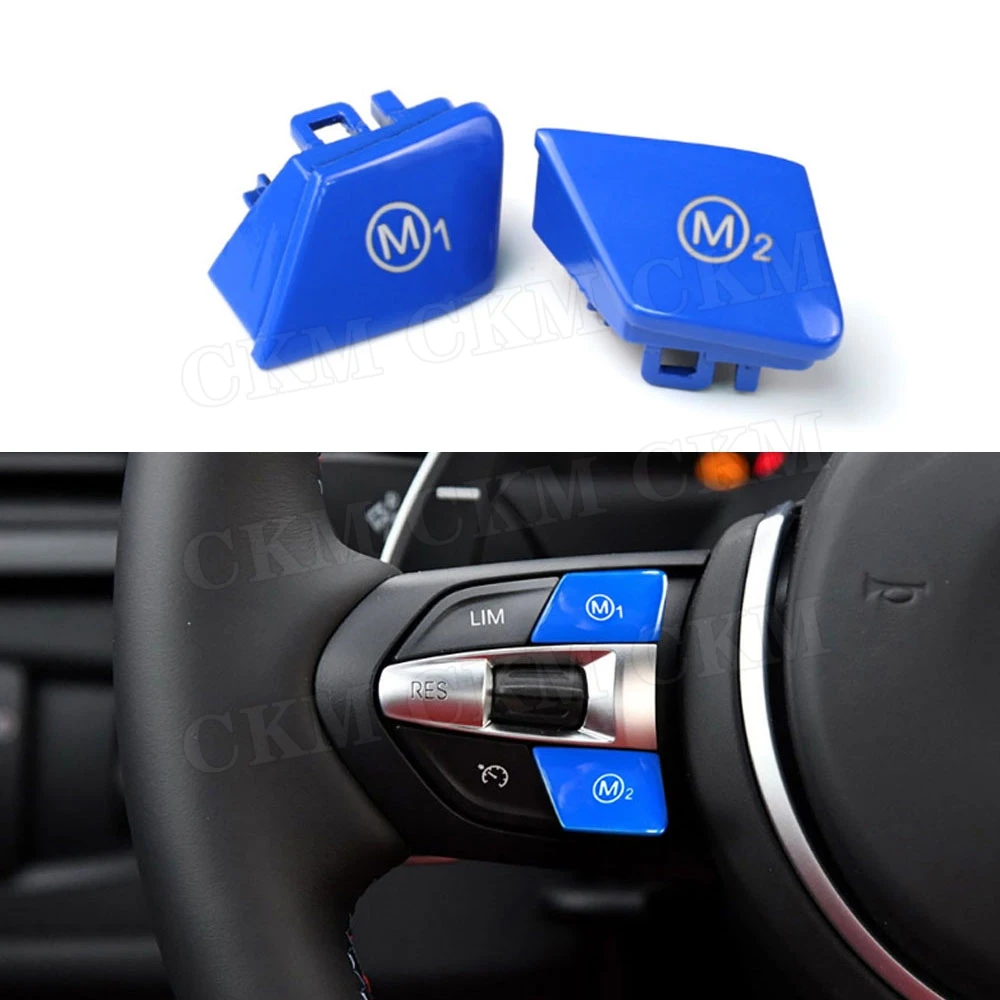 

Car Steering Wheel Control Button M1 M2 Mode Switch Trim Cover For BMW M3 M4 M5 M6 X5M X6M F80 F82 F83 F10 F06 F15 F16