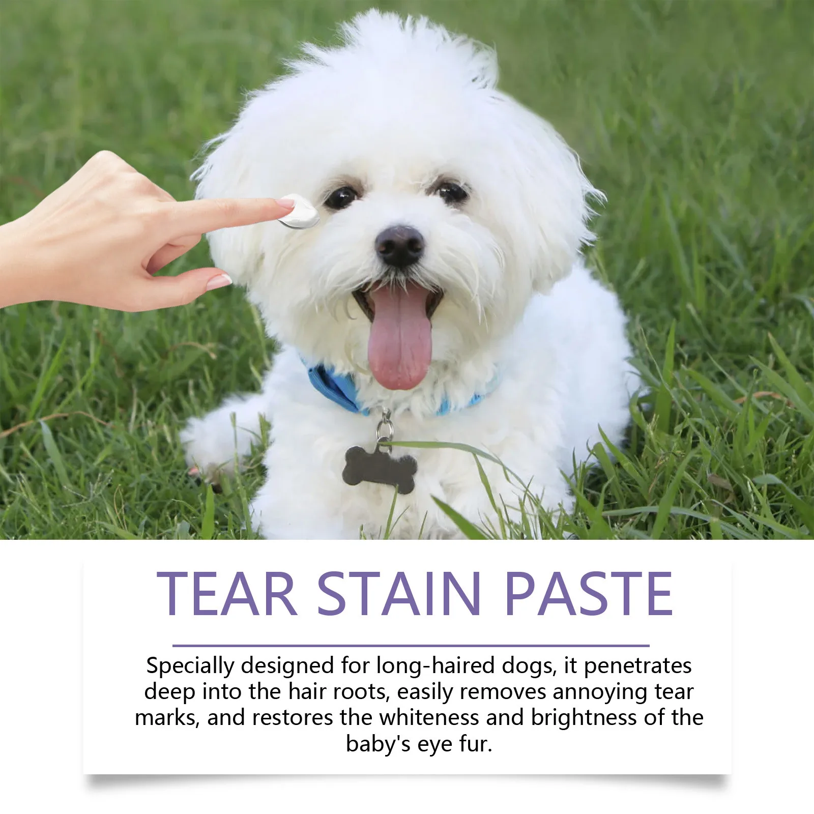 20g Pet Tear Stain Remover Cat And Dog Eye Cleaner Cream Pet Eye Stain Cleaner Ointment Natural Tear Stain Remover Paste ﻿