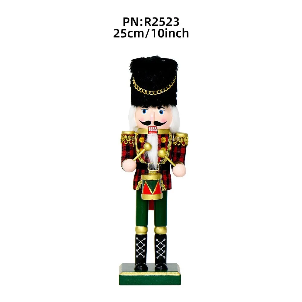 

Wooden Nutcracker Soldier Christmas Decoration Classic Traditional Nutcracker for Holiday Table Mantel Shelf Festive Xmas